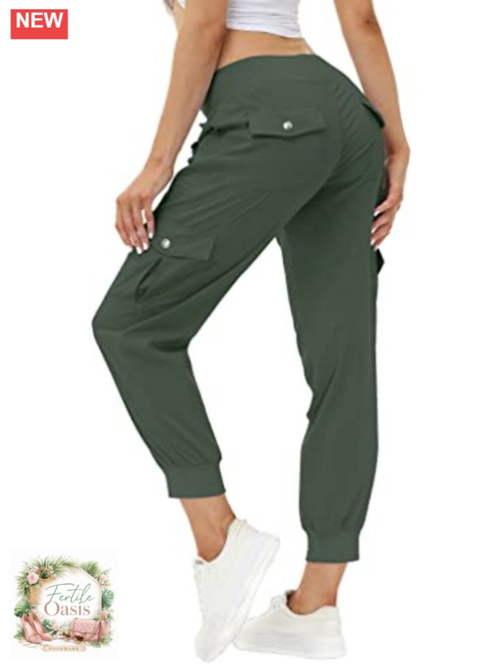 Women's Lightweight Quick Dry Hiking Cargo Joggers with 6 Pockets